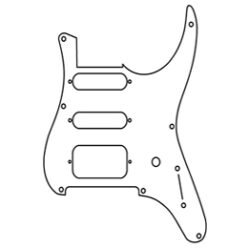 Pickguard Plan - JACKSON USA SELECT SOLOIST SL1